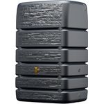 4rain Slim Stone Decor Mauertank 510 Liter Graphite Grey - Regentonne, Wassertank, Fass für nachhaltige Gartenbewässerung