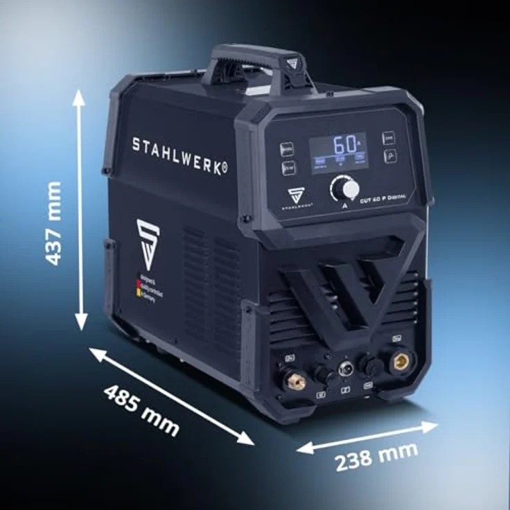 STAHLWERK CUT 60 P Digital, Plasmaschneider mit 60 Ampere, 20 mm Schneidleistung, inklusive THC und Zubehör – Bild 9