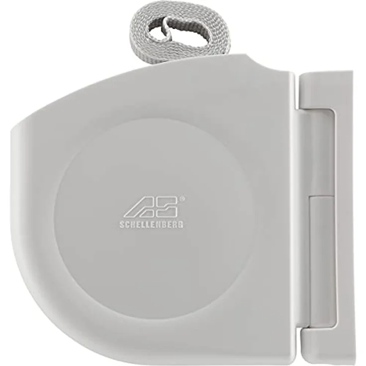 Schellenberg 50150 Rolladen Gurtwickler Aufputz inkl. Rolladengurt 14 mm x 5m, System Mini, 180° schwenkbar, Lochabstand 8 cm Aufschraubwickler kann geöffnet werden, Weiß – Bild 3