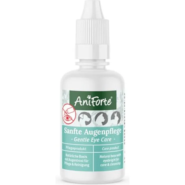 AniForte Sanfte Augenpflege 30ml - Augenreiniger für Hunde, Katzen & Kleintiere