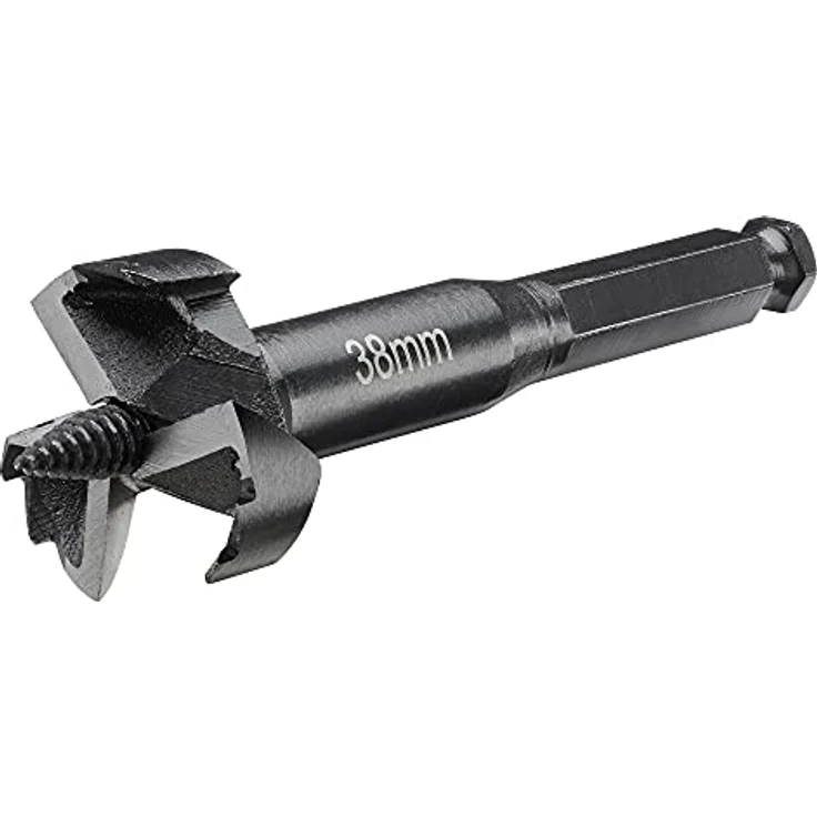 DeWALT Forstnerbohrer Rapidbohrer 38 mm DT4579-QZ, Holzbohrer mit 3 extra scharfen Schneidkanten und selbsteinziehender Zentrierspitze – Bild 1