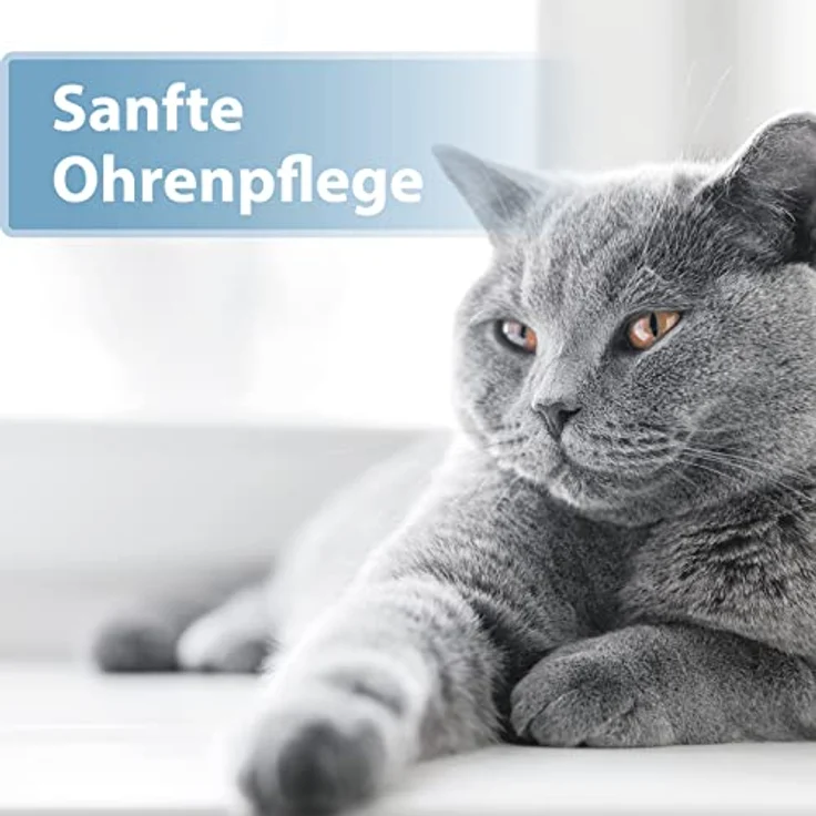 Felisept Ohrpflege Finger-Pads für Katzen, 50 Stück, zur sanften Reinigung und Pflege von Katzenohren, desodorierend und tierärztlich empfohlen – Bild 2