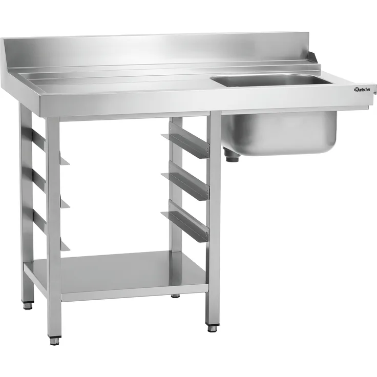 Bartscher Vorabräumung DS-LI1B SKE, Spültisch mit 40 Liter Spülbecken, linksseitiger Anbau