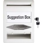 Amazon Basics ABS-Wahlurne mit Schloss, Nicht-transparent