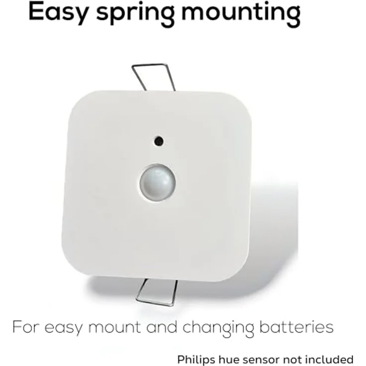 Nordic Light Solutions Unterputz-Montageset für Philips Hue-Bewegungssensor, einfache Installation, wartungsfreundlich, 0–35 mm Decken, weiß – Bild 3