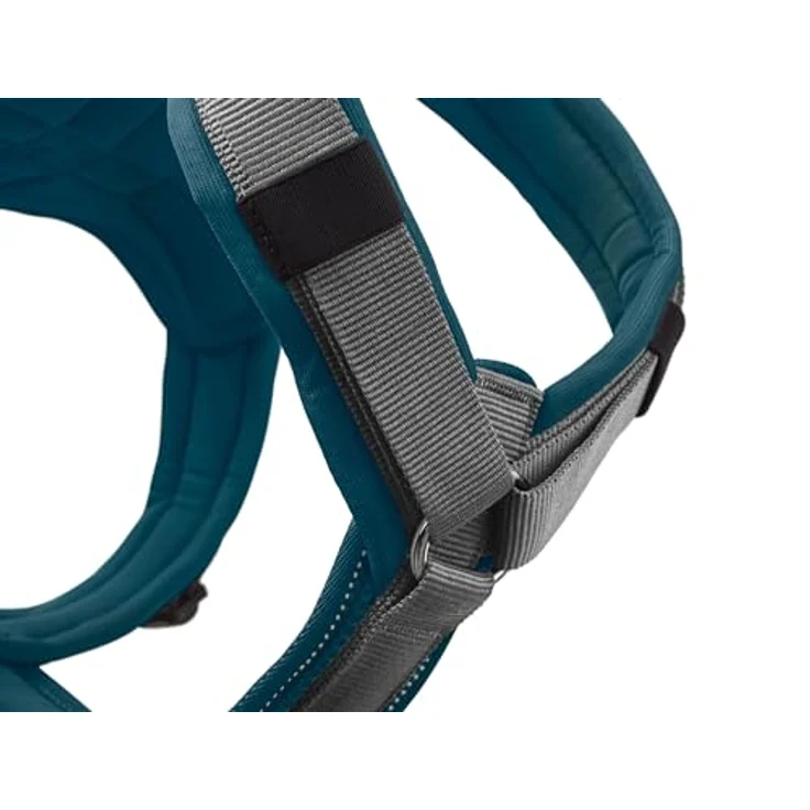 Hunter Tierbedarf Hunde-Geschirr Maldon Up mit Griff petrol/grau, 4-fach verstellbar, reflektierendes Material – Bild 2