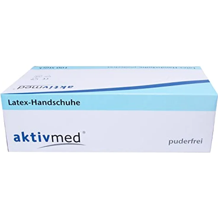 aktivmed Einweghandschuhe weiß, Größe S, Latexhandschuhe, 100 Stück/Box, Einmalhandschuhe in S für medizinische Zwecke, für Haushalt und Küche, puderfrei, Gummihandschuhe, Einweghandschuhe – Bild 3