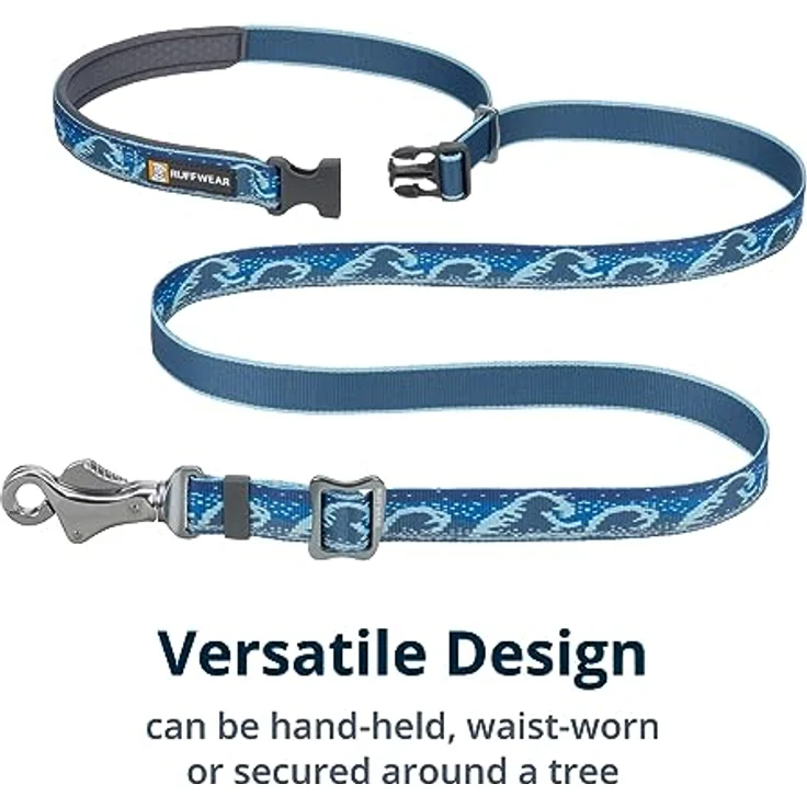 RUFFWEAR Crag EX Dog Lead, Extendable Premium Dog Leash, Comfortable Hand Held or Waist Worn Options, Lightweight & Portable with Integrated Reflectivity, Pet Accessories for Dog Walks, Midnight Wave – Bild 4