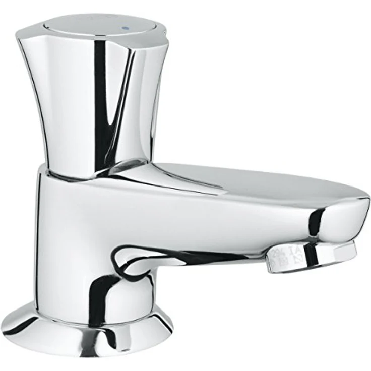 Grohe Standventil Costa 20404001, Badarmatur mit Metallgriff, chrom, ohne Ablaufgarnitur, wärmeisoliert, Longlife-Top – Bild 1