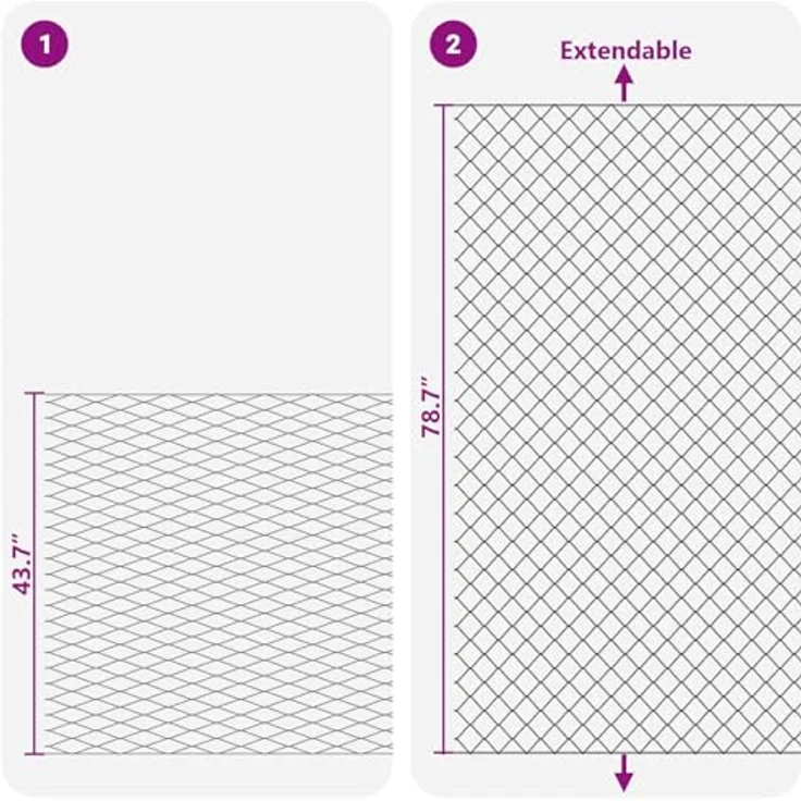 vidaXL Beetumrandung Maschendrahtzaun, 2 x 10 m, grüner Stahlzaun mit rautenförmigem Maschendesign, wetterfest und einfach zu montieren – Bild 5