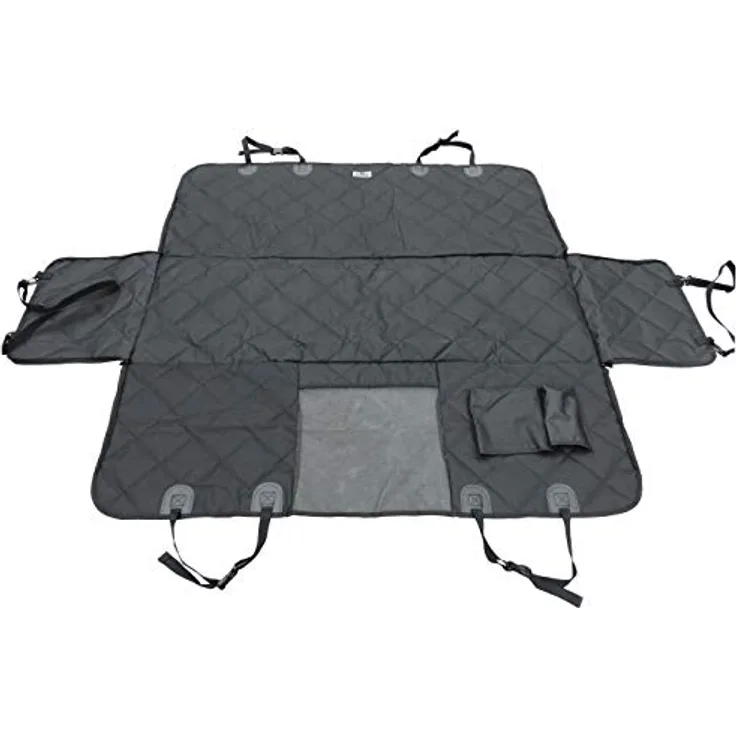 Dehner Autoschondecke Drive für Haustiere, ca. 147 x 137 cm, Silikon/Mesh, grau