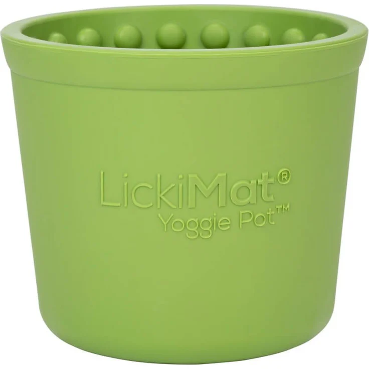 LickiMat Futternapf LickiMat Yoggie Pot, Becherform mit Noppen, natürliches Gummi, 9,5 cm Durchmesser, 9 cm Höhe – Bild 1
