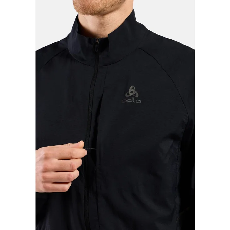 Odlo Zeroweight Jacket, Herren Laufjacke, winddicht und wasserabweisend, Slim Fit, Schwarz, XXL