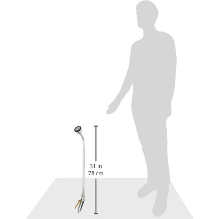 GEKA Bewässerungssystem plus Gießgerät Comfort, ergonomisches Gießgerät mit Bajonettanschluss und Hebelventil für präzise Wasserdosierung – Bild 2