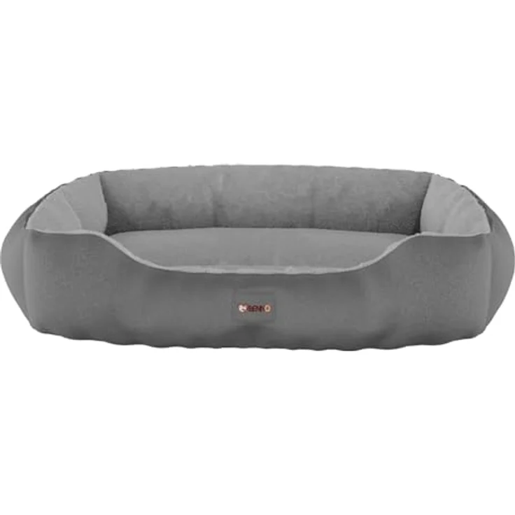 BENNO Hundebett SAMMY 65x50x16 cm, quadratisch, rutschfest, waschbar, Polyester, inklusive Kauknochen – Bild 5