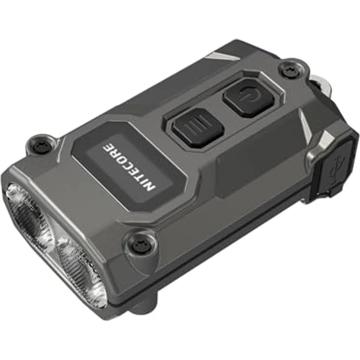 Nitecore TINI 3, Taschenlampe mit 600 Lumen und 90 m Reichweite, grau – Bild 1