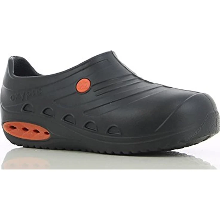 Safety Jogger Clog OXYVA OB Sicherheitsschuh wasserdicht, leicht und flexibel, ESD, rutschhemmend, metallfrei, maschinenwaschbar, schwarz – Bild 6