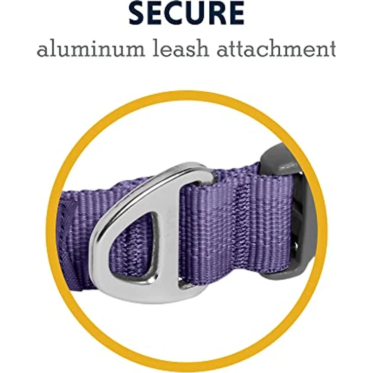 RUFFWEAR Front Range Hundehalsband, Robustes Tubelok-Gewebe, Aluminium-Leinenbefestigung & Schnalle, Helles, Stilvolles & Langlebiges Halsband für den Alltag, Purple Clay (Größe L, 51-66cm) – Bild 5