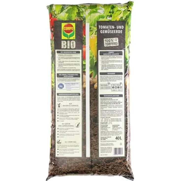 COMPO® BIO Tomaten- und Gemüseerde torffrei, 40 l – Bild 6