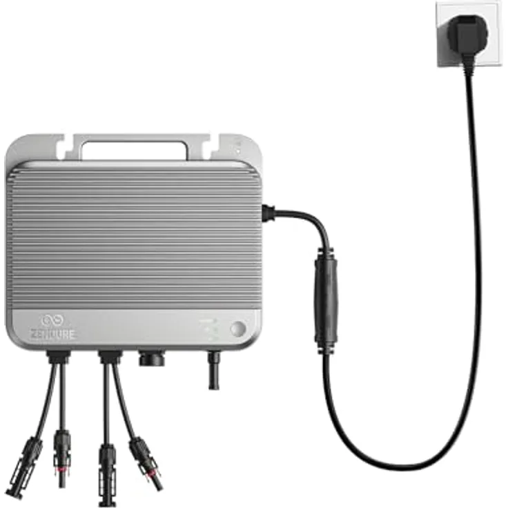 ZENDURE SuperCharged Zendure SolarFlow 800, Mikrowechselrichter für Balkonkraftwerk, 1200W Solar Eingang, 800W AC Eingang/Ausgang, Schwache Lichterzeugung, TOU, APP