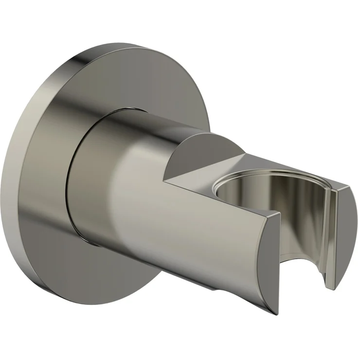 Ideal Standard Brausehalter Idealrain Atelier, rund, Silver Storm, mit PVD-Beschichtung und hoher Kratzfestigkeit