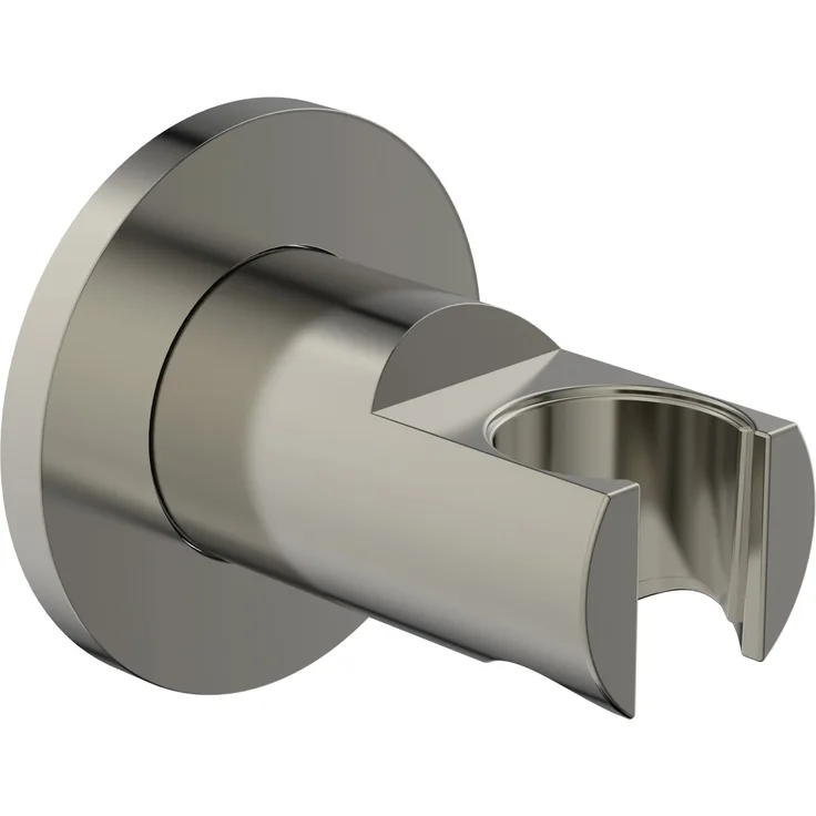 Ideal Standard Brausehalter Idealrain Atelier, rund, Silver Storm, mit PVD-Beschichtung und hoher Kratzfestigkeit