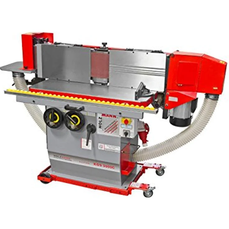 Holzmann Transportwagen, Fahreinrichtung mit 410 kg Tragkraft, rot und robust für Holz- und Metallbearbeitungsmaschinen – Bild 2