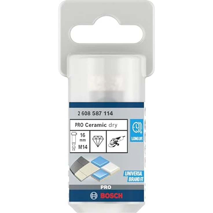 Bosch Accessories Diamant-Trockenbohrer Dry Speed, 16mm für Hartkeramik, hohe Lebensdauer, Vakuumlöttechnologie, 1 Stück – Bild 2