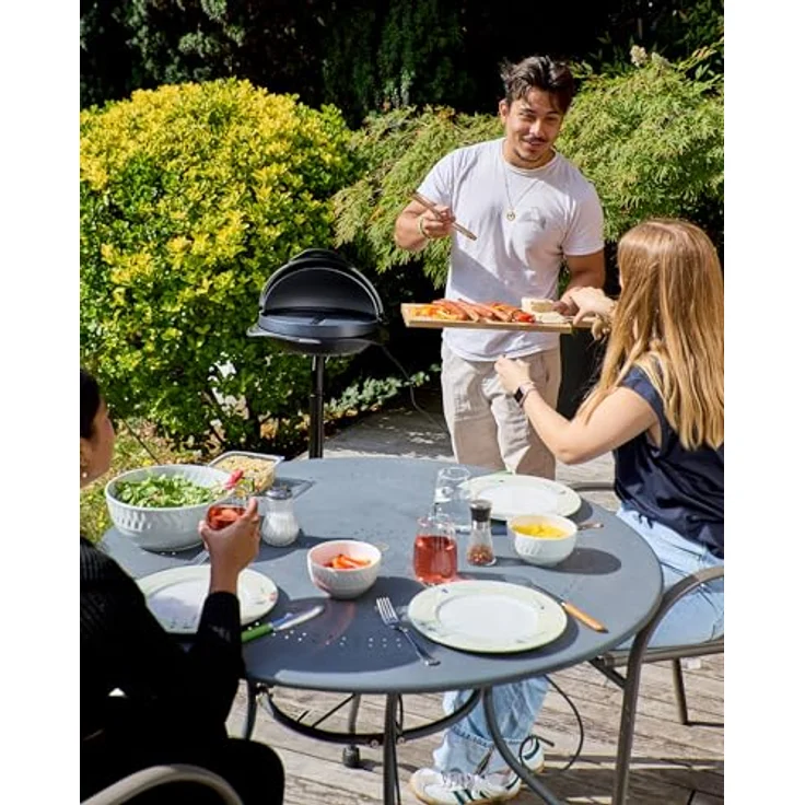 Senya SYCK-G043 Barbecue, 2200, Steel, grau Elektrogrill – Bild 3