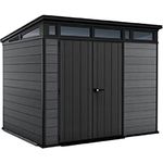 Keter 17210836 Cortina 9x7 Kunststoffgerätehaus Gartenhaus in Holzoptik