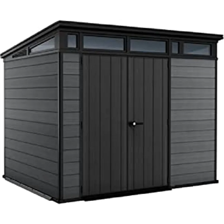 Keter 17210836 Cortina 9x7 Kunststoffgerätehaus Gartenhaus in Holzoptik