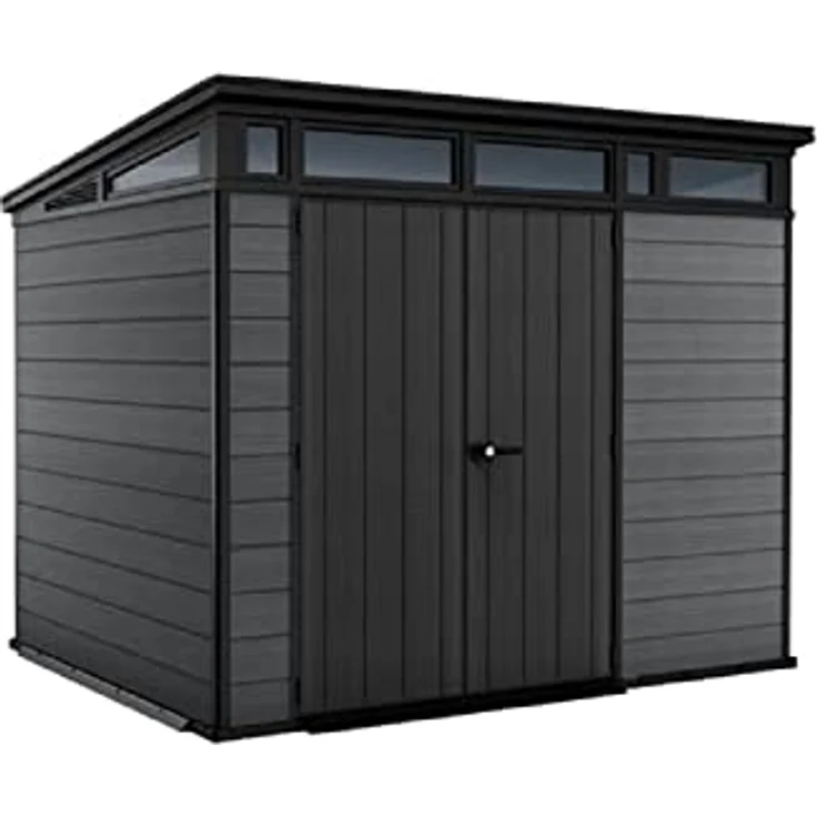 Keter 17210836 Cortina 9x7 Kunststoffgerätehaus Gartenhaus in Holzoptik – Bild 1