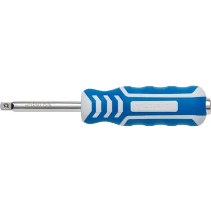 HÖGERT TECHNIK Spinner Griff 1/4", 150 mm, ergonomischer Handgriff aus CRV-Stahl für 1/4”-Steckschlüsseleinsätze