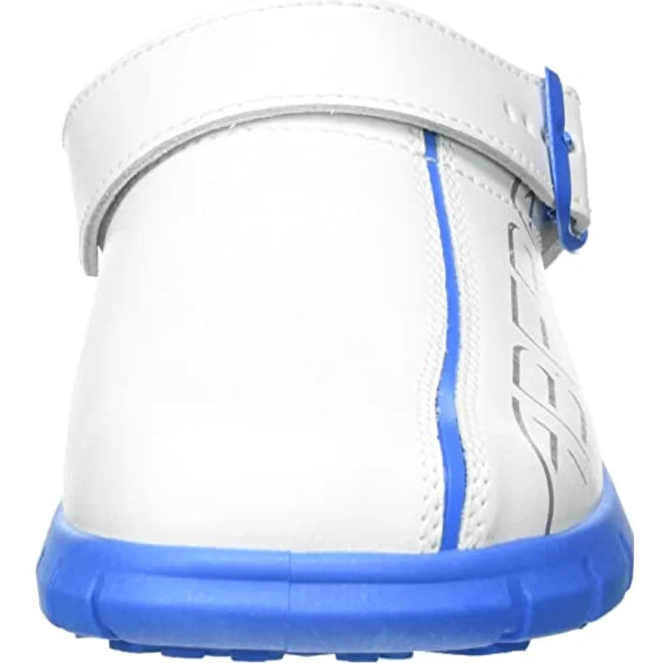Abeba 7312 Dynamic OB Clog, Arbeitsschuh in Weiß/Blau mit rutschhemmender Sohle, Größe 38 – Bild 2
