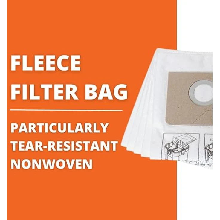 Fein 31345061010 Vliesfiltersack für Dustex 25L, Beige, Weiß - Preisvergleich – Bild 2