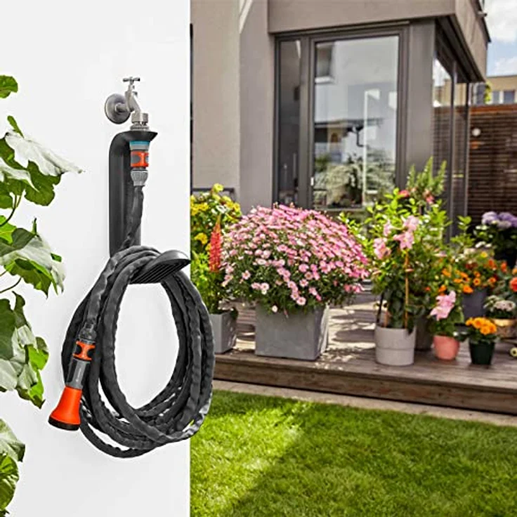 Gardena 18596-20 Textilschlauch Liano 10 m Set + Schlauchhalter TapFix – Bild 7