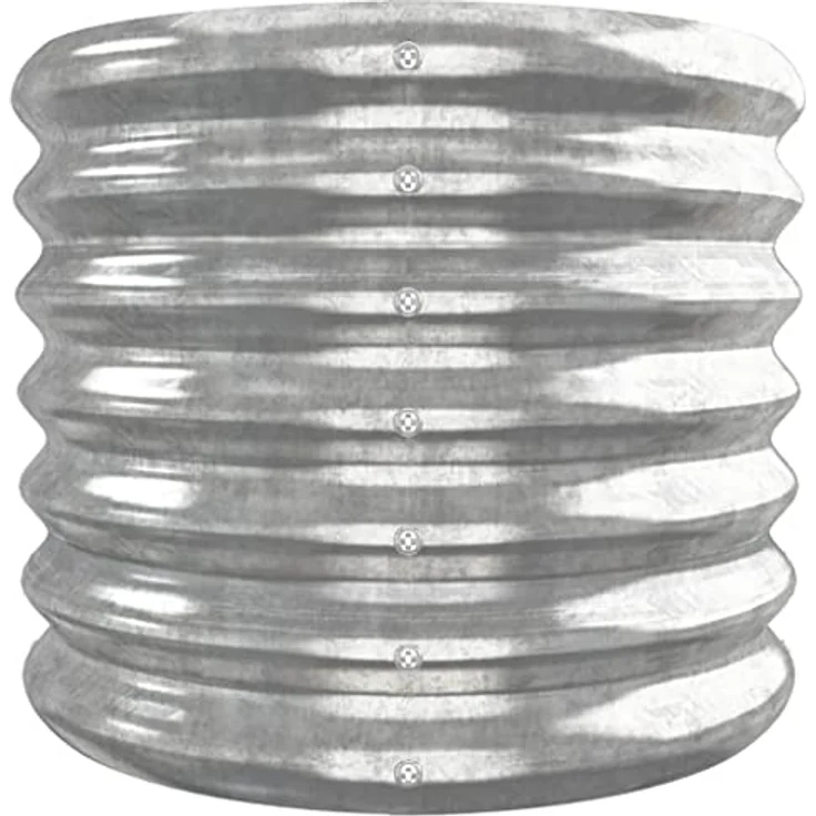 vidaXL Hochbeet, Pulverbeschichteter Stahl, Silber, 260 x 40 x 36 cm (L x B x H) – Bild 5