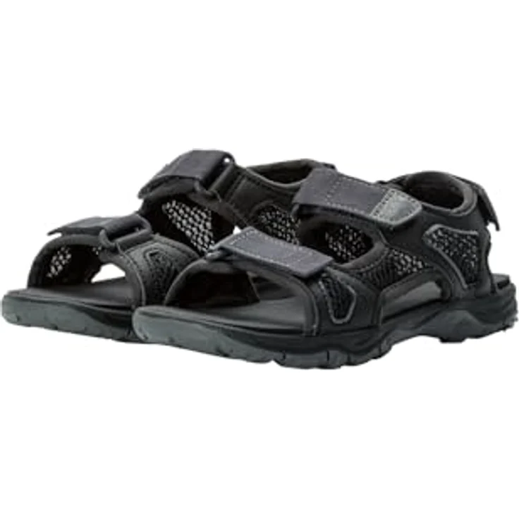 Jack Wolfskin Taraco Beach Sandal K, Sicherheitssandalen für Mädchen mit EVA-Dämpfung und atmungsaktivem Mesh, Schwarz, (40) – Bild 7