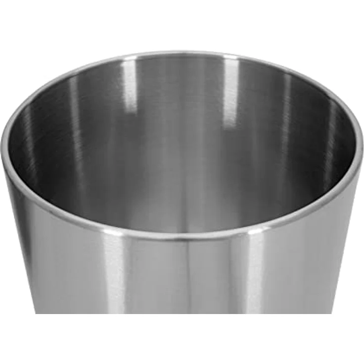 EUROPALMS STEELECHT-40 Nova, Edelstahlübertopf, Ø40cm | Runder Edelstahlübertopf im klassischen Design, für Außenbereich geeignet, Europalms Markenprodukt, verschiedene Größen verfügbar – Bild 3