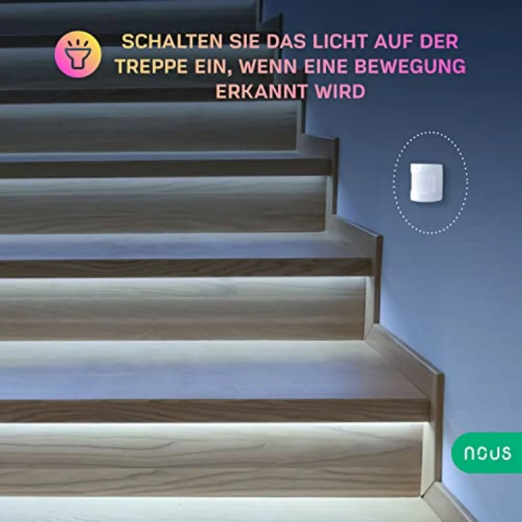 NOUS E2 ZigBee Bewegungsmelder, Bewegungssensor, Motion Sensor, Bewegungsmelder Alexa, Smart Bewegungsmelder, Smart Home, Sensor, ZigBee 3.0, MQTT, ZigBee2MQTT, Smart Life/Tuya App – Bild 5
