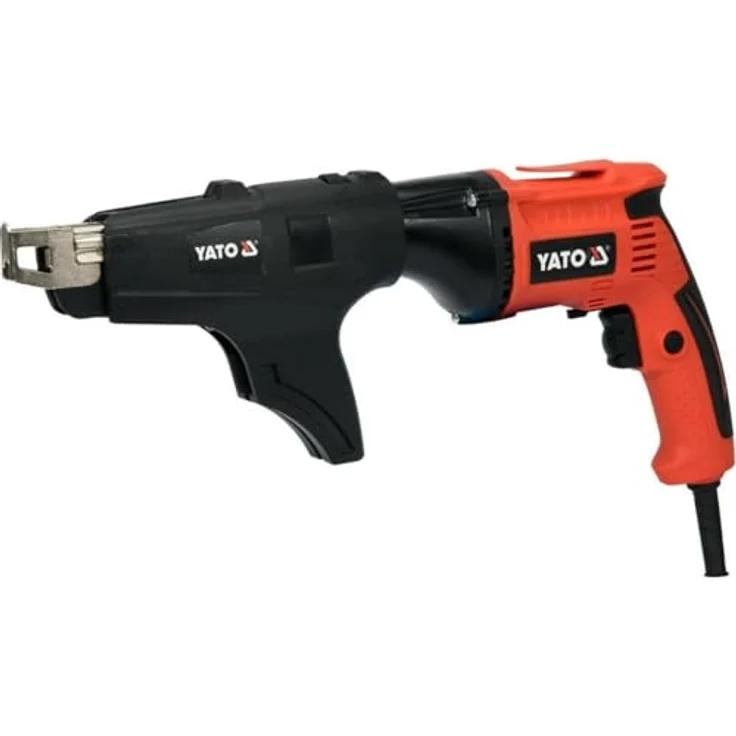 Yato Kabel-Schraubendreher 550W (Yt-82071) - Akkuschrauber mit automatischer Bohrtiefenbegrenzung, Austauschbarem Zusatzkopf – Bild 2