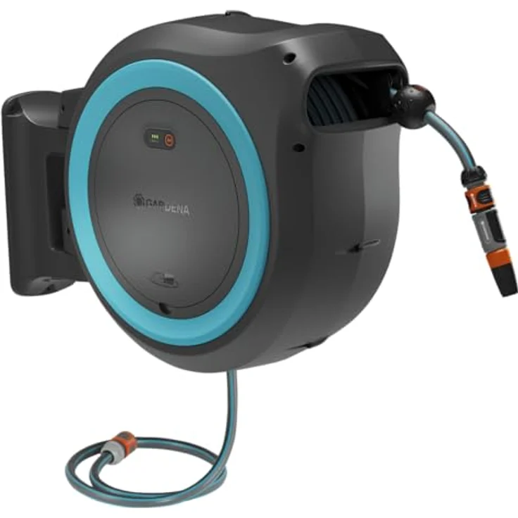 GARDENA Schlauchtrommel Schlauchbox PowerRoll XL mit Akku-Technologie, automatisches Aufwickeln – Bild 2