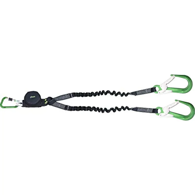 Kratos Safety Y-Verbindungsmittel Gravity-S Elastik, mit Falldämpfer und 3 Alu Karabinern, 1,50 m, zertifiziert für 140 kg, PSA, EN355 - Preisvergleich
