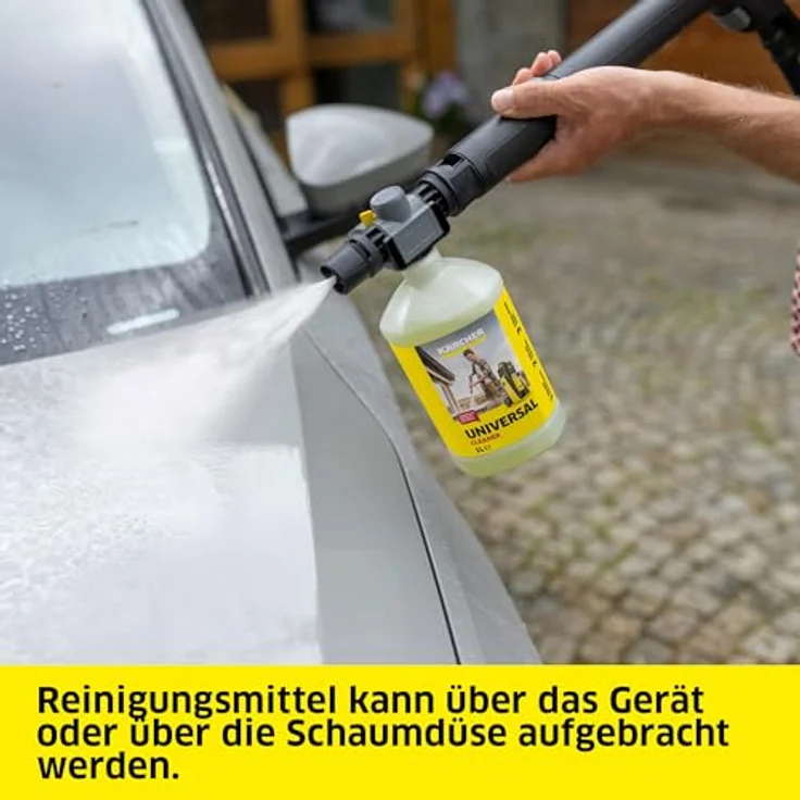 Kärcher Home & Garden K 4 Comfort Premium Hochdruckreiniger 130 bar, langlebiger wassergekühlter Motor, komfortable Schlauchtrommel mit PremiumFlex-Schlauch, 4-in-1-Multi Jet-Strahlrohr, Quick Connect-System, inkl. 1 Liter Reinigungsmittel – Bild 7