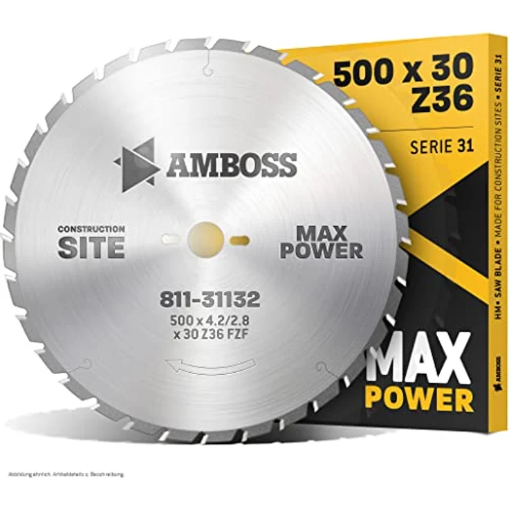 Amboss HM Kreissägeblatt - 500 x 4.2 x 30 Z=36 FWF – Bild 2
