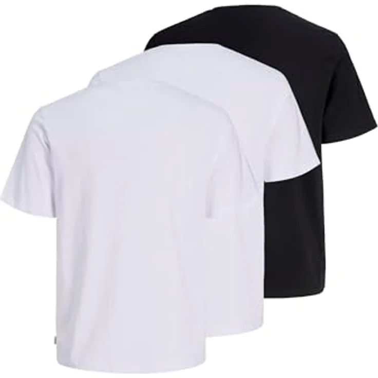 Jack & Jones Rundhalsshirt JJEORGANIC BASIC TEE SS O-NE 3PK MP NOOS - 3er Pack, angenehm weicher Single Jerseystoff aus Baumwolle – Bild 5