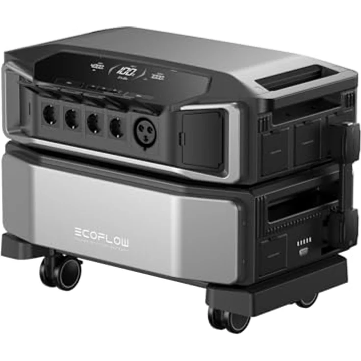 EF ECOFLOW DELTA Pro Ultra tragbare Powerstation 6144 Wh, 6900 W AC-Ausgang, erweiterbar auf 30 kWh, App-Steuerung, Solargenerator für Zuhause und Wohnmobile – Bild 1