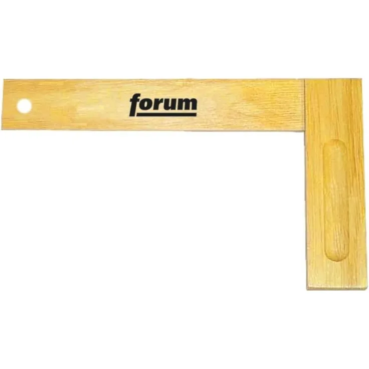 Forum Tischlerwinkel Weißbuche, 350 mm mit hochwertiger Naturlackierung und beidseitiger Griffhohlkehle