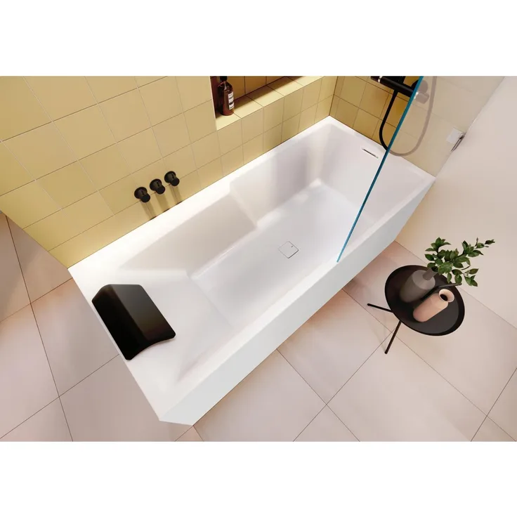 Riho Still Shower Badewanne, rechteckig, Plug&Play, für 2 Personen, weiß, B103009005