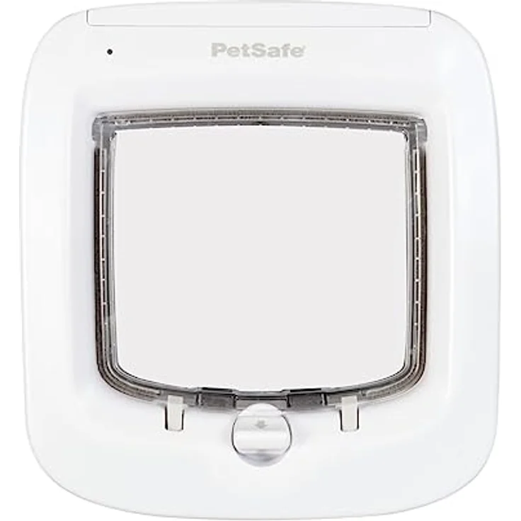 PetSafe Mikrochip-Katzenklappe, batteriebetriebene Haustierklappe, 4-Wege-Verriegelung und einfache Installation, Version 2017 – Bild 1